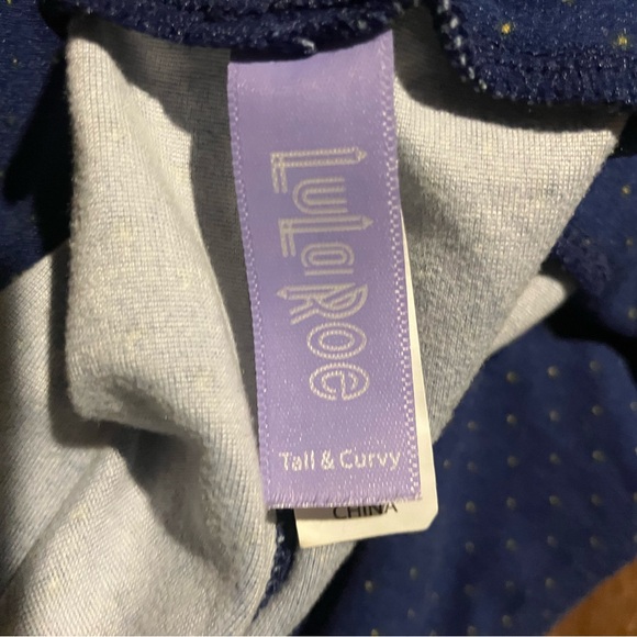 Lularoe Womens Navy Blue Leggings - Picture 3 of 4